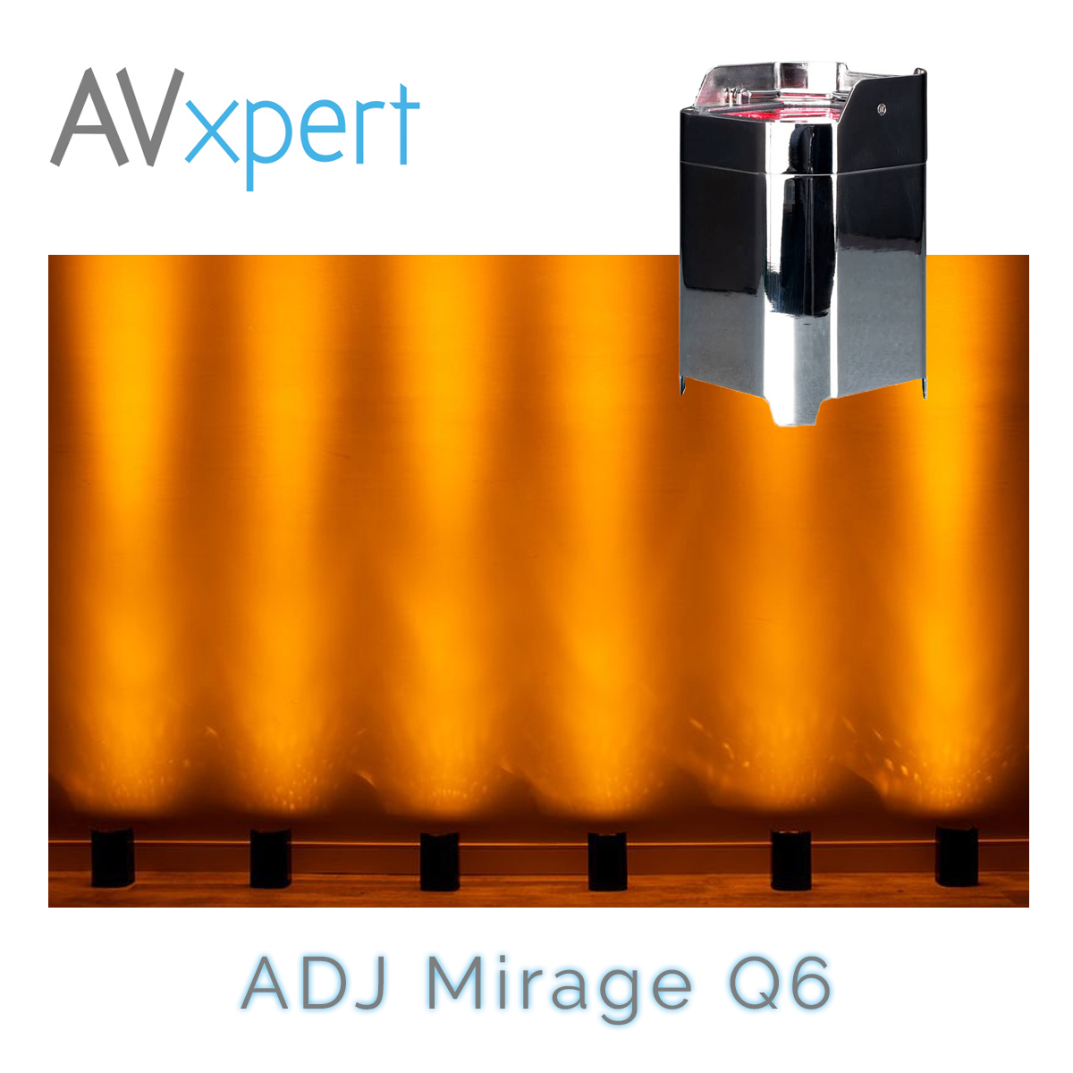 ADJ Mirage Q6 LED Outdoor IP65 Battery Powered Uplighter