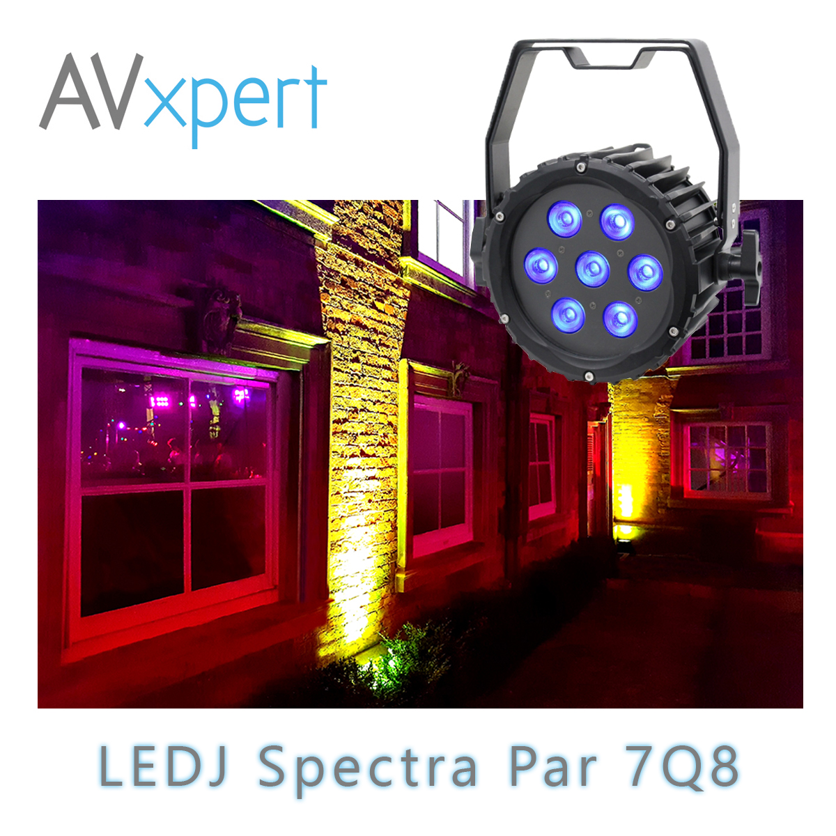 LEDJ Spectra Par 7Q8 Exterior Fixture