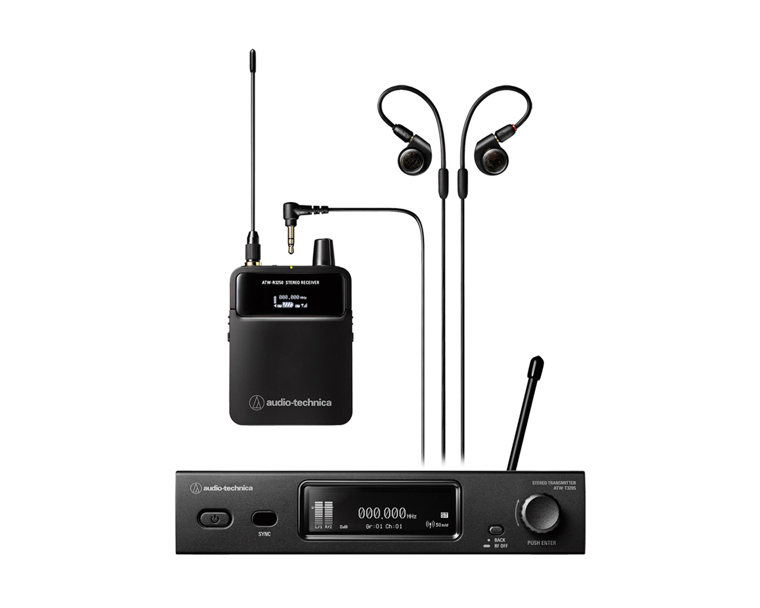 Audio-Technica ATW-3255 3000 Series In-Ear Monitoring System