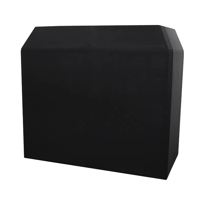 Large DJ Booth with Black Frontal Cloth