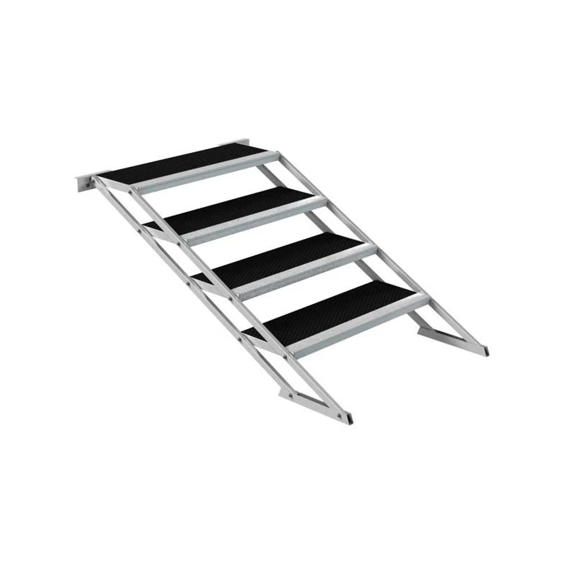 Stage Stair System Adjustable Steps 60-120cm (Black Frame)