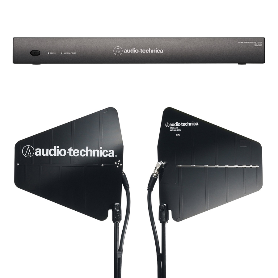 Audio-Technica ATW-DA49A 4-Way UHF Wideband Antenna Combiner Distribution Set