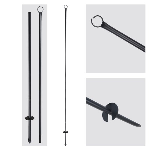 Festoon / Fairy Lighting Crook Pole 2.75m Heavy Duty